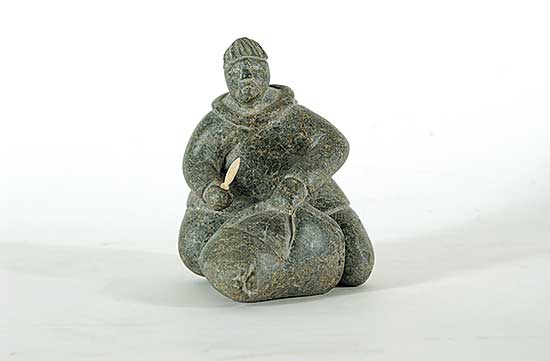 #448 ~ Angutigirk - Untitled - Hunter and Seal