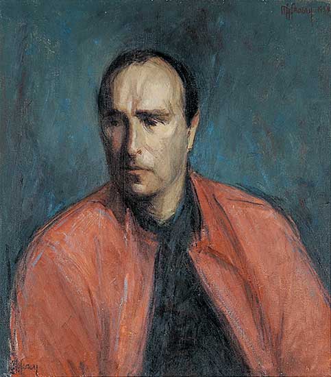 #500 ~ Pavelic - Untitled - Man in a Red Shirt