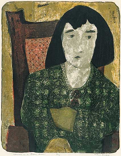 #517 ~ Snow - Woman in a Green Dress  #7/12