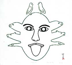 #444 ~ Inuit - Mask  #15/50