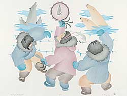 #447 ~ Inuit - Dancing For The Animals  #48/50