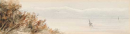 #417 ~ Carr - Olympian Range from Beacon Hill, Victoria, BC