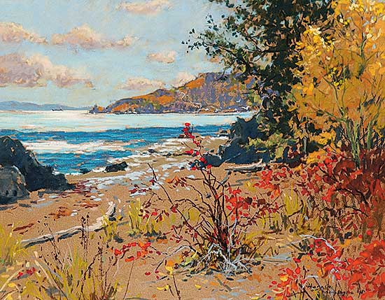 #418 ~ Champagne - Crisp October Sunshine - St. Irenee, Charlevoix, Quebec