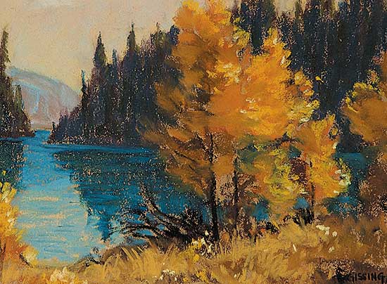 #449 ~ Gissing - Untitled - Autumn on Ghost Lake