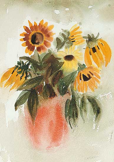 #512 ~ Mitchell - Untitled - Vase of Flowers