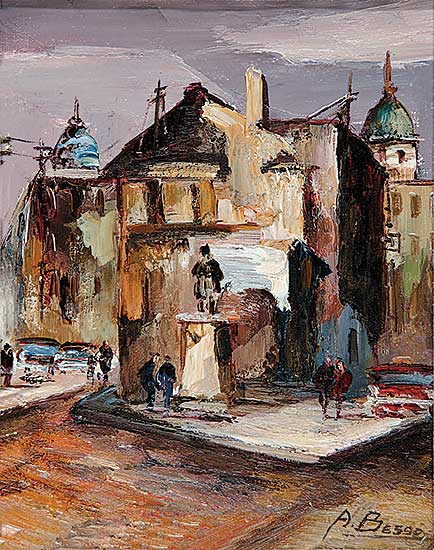 #813 ~ Besse - Untitled - Old Montreal Street Corner