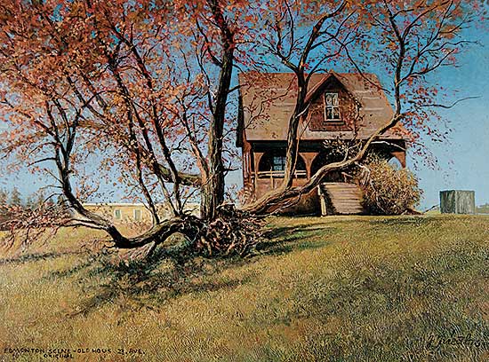 #843 ~ Friedl - Edmonton Scene - House 23 Ave.