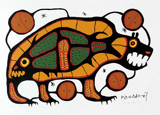 #892 ~ Morrisseau - Sacred Bear  #66/99