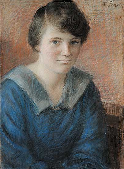 #904 ~ Paget - Untitled - Young Woman in Blue Dress