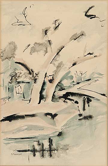 #907 ~ Perehudoff - Untitled - Abstract Landscape