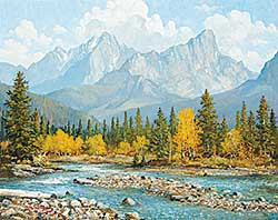 #427 ~ Crockford - Autumn Along the Red Deer River, Alberta