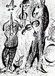 #830 ~ Chagall - The Montebanks