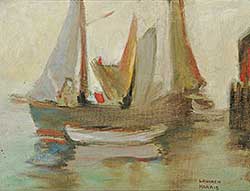 #859 ~ Harris - Untitled - Docked Boats