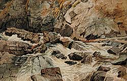 #884 ~ Martin - Untitled - Rocky Mountain Waterfall