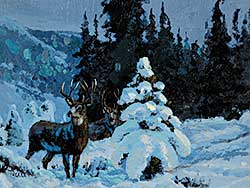 #961 ~ Tucker - Untitled - Deer in Winter