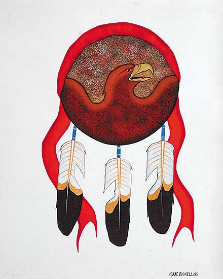#9.1 ~ Bignell - Untitled - Eagle Design and Feathers
