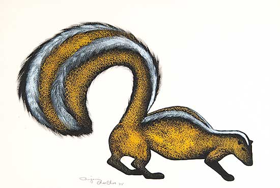 #11 ~ Chee Chee - Untitled - Colourful Skunk