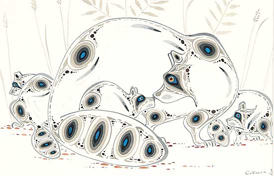 #13 ~ Cobiness - Untitled - Raccoon Family