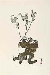#19 ~ Inuit - Woman with Goslings  #2/50