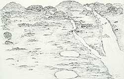 #20 ~ Inuit - Untitled - Landscape on paper