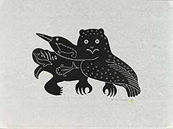 #36 ~ Inuit - Untitled - Walrus, Owl and Bird Figures  #19/31