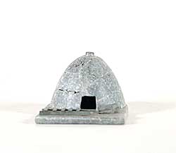 #37 ~ Inuit - Untitled - Igloo with Dog and Sled