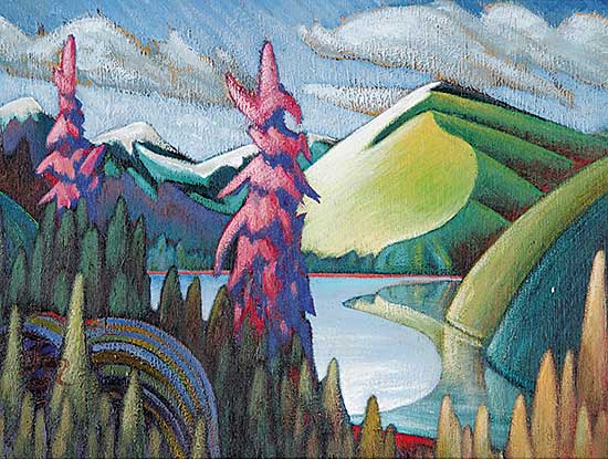 #57 ~ Hergel - Pink Pines, Fraser River Valley