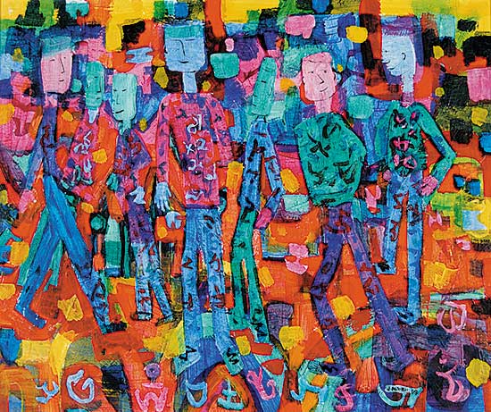 #98 ~ Mitchell - Untitled - Colourful People