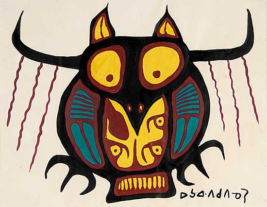 #104 ~ Morrisseau - Untitled - Abstract Figure