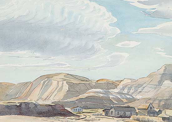 #128 ~ Shelton - Untitled - Rosebud Valley looking towards Wayne