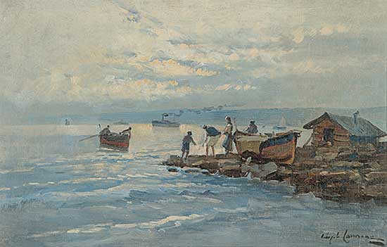 #201 ~ Cannone - Untitled - Unloading the Boats
