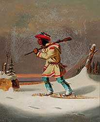 #60 ~ Hughes - Untitled - Indian Trapper