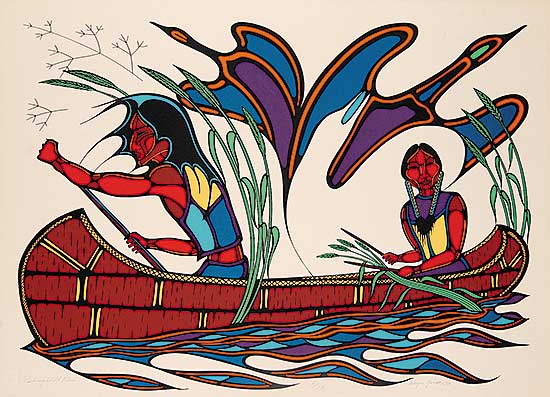 #118 ~ Yerxa - Picking Wild Rice  #8/75
