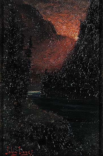 #40 ~ Innes - Untitled - Sunset in the Mountains