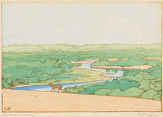 #105 ~ Phillips - Assiniboine River from Big Springs [Manitoba Landscape]