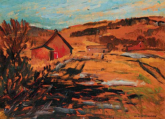 #128 ~ Stevenson - Untitled Sketch, Harvest Completed