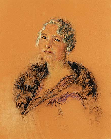 #429 ~ de Grandmaison - Untitled - Woman with Purple Earrings