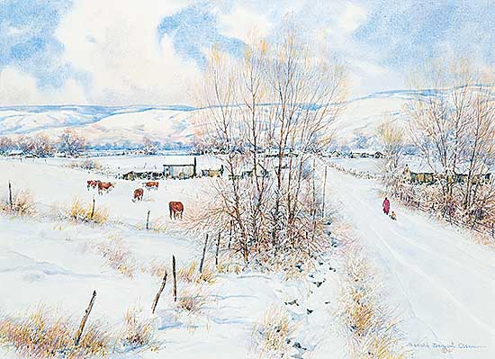 #515 ~ Olsen - Winter Evening, Liberty, Utah