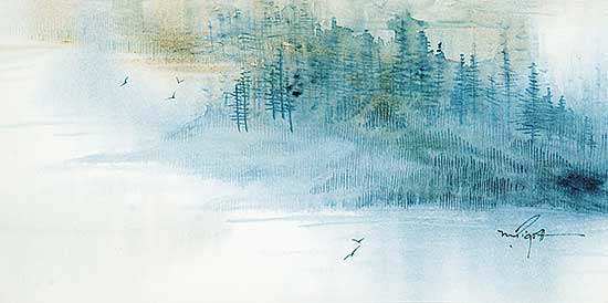 #526 ~ Pigott - Untitled - Blue Landscape
