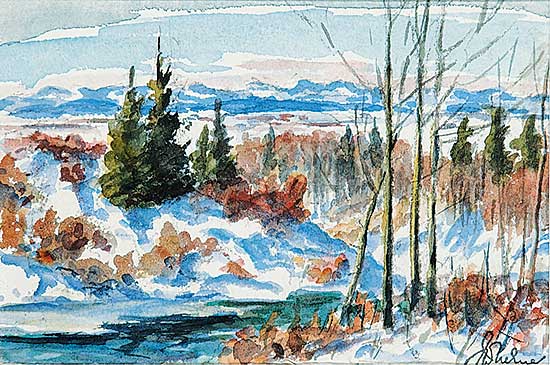 #573 ~ Turner - Untitled - Foothills in the Winter