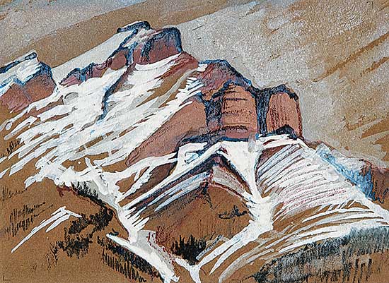 #576 ~ Uhthoff - Untitled - Mount Rundle eastside