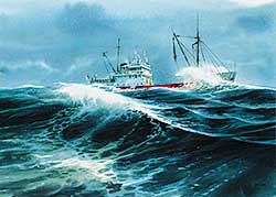 #454 ~ Heine - Coast Guard Vessel, Sir James Douglas, off Vancouver Island