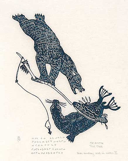 #14 ~ Etook - Bear Hunting Scene in Water II  #11/50
