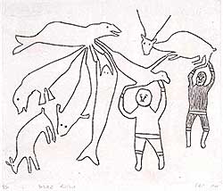 #19 ~ Inuit - Men and Animals  #14/50