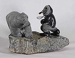 #24 ~ Inuit - Untitled - Hunter and Bear