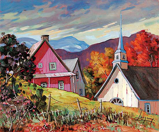 #40 ~ Langevin - Vue du jardin Ste. Marceline