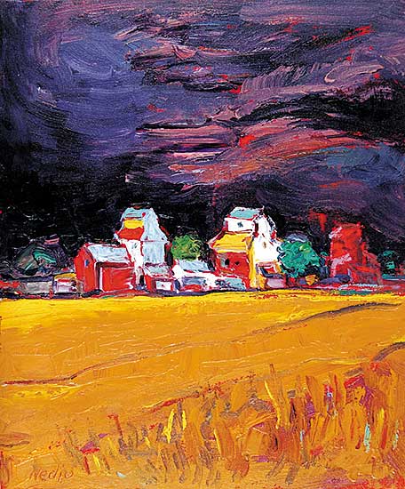 #468 ~ Jovanetic - Prairie Grain Elevators