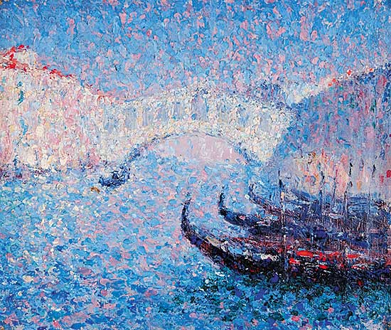 #479 ~ Lowe - Untitled - Venice Scene with Gondolas