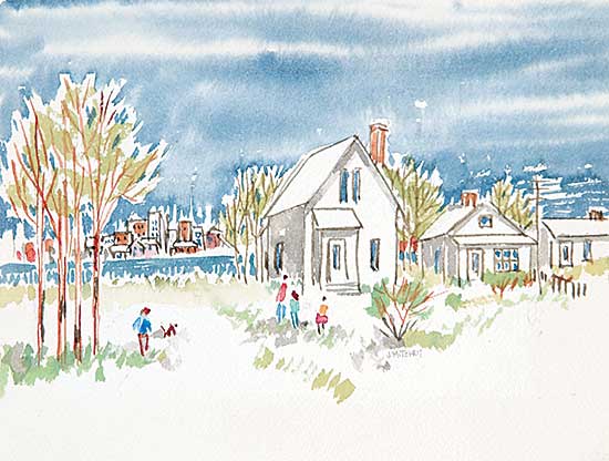 #492 ~ Mitchell - Untitled - Houses Overlooking the City