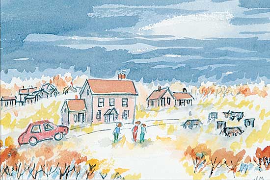 #493 ~ Mitchell - Untitled - Cows in Suburbia